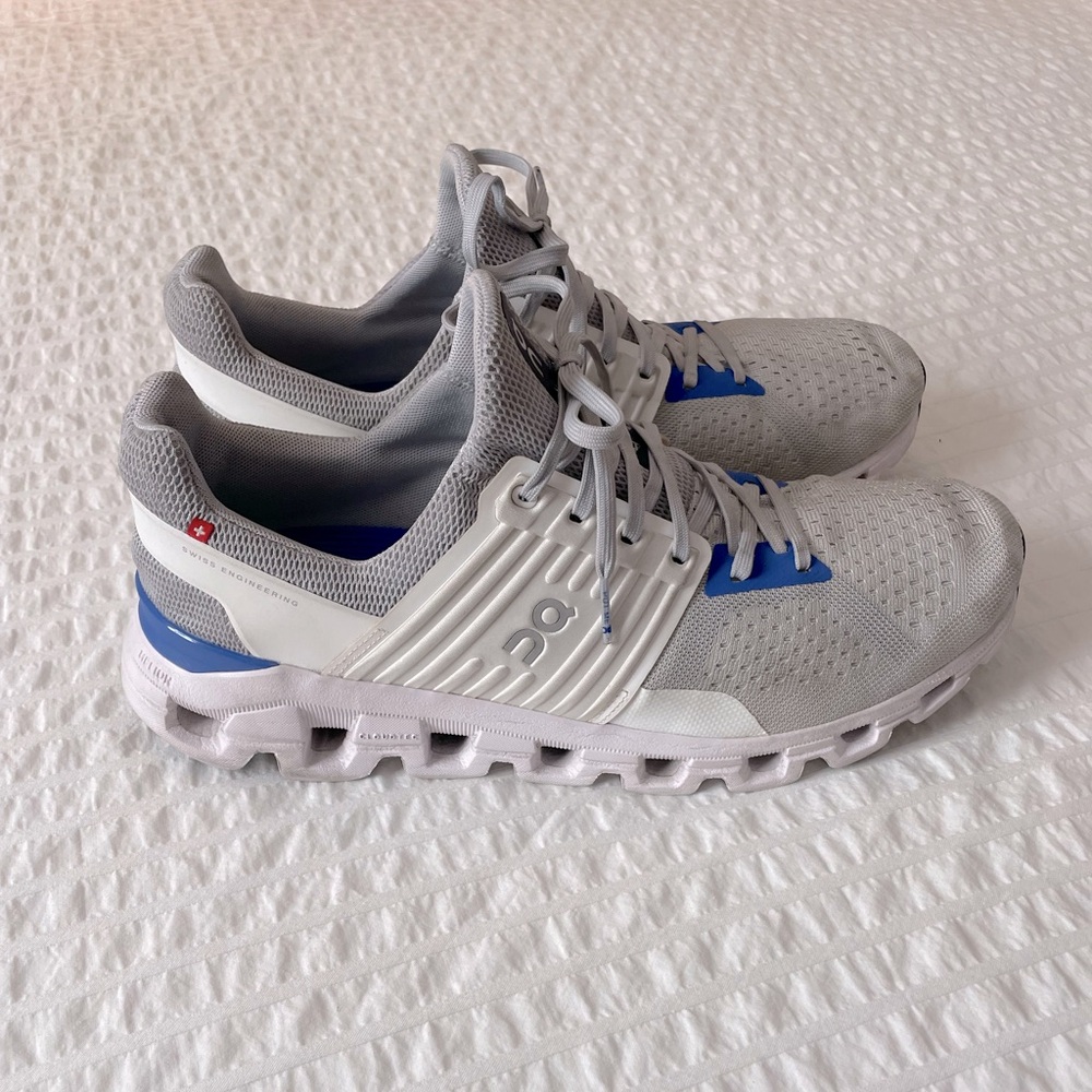 On Men’s Cloudswift 2 Running Shoes Glacier/Cobalt